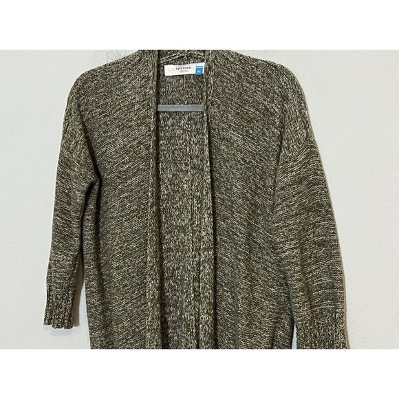 Anthropologie Sparrow Womens Cardigan Sweater Green Open Front Cozy Boho XS - Picture 3 of 13